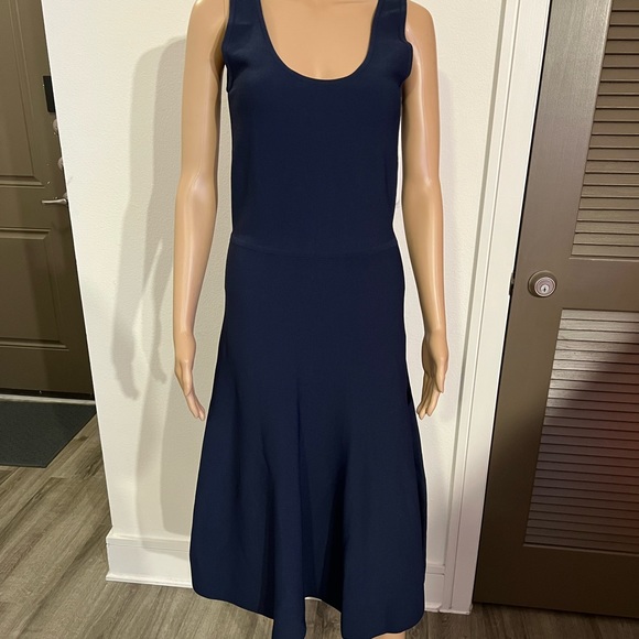 Protagonist Sleeveless Navy Stretch Fine Knit Dress NWT - Picture 1 of 15